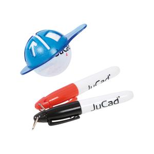 jbms-marqueurs-avec-2-crayons-et-un-pochoir-pour-le-marquage-de-balles-jucad-multicolore-tu