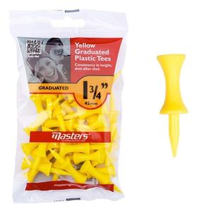 tep0040-tee-plastique-masters-golf-x40-jaune-45-mm