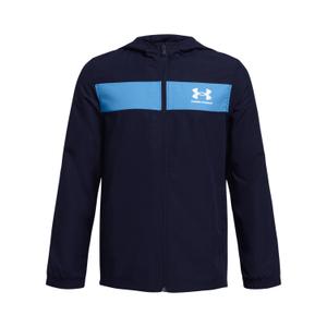 1370183-410-veste-impermeable-enfant-under-armour-sportstyle-bleu-navy-blanc-bleu